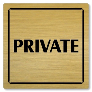 Private, 118x118mm, zlatá, Utah